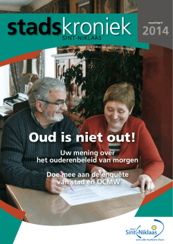 Oud is niet out! - OCMW Sint