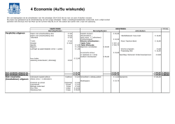 4de jaar Economie