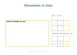 Minsommen in kleur - Ik leer in beelden