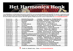 agenda 2013 - Harmonica Honk