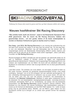 PERSBERICHT - Ski Racing Discovery