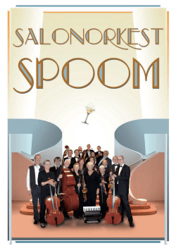 Folder Spoom - Salonorkest SPOOM