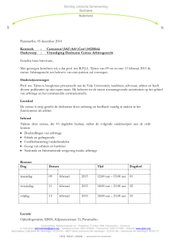 Uitnodigingsbrief - Stichting Juridische Samenwerking Suriname