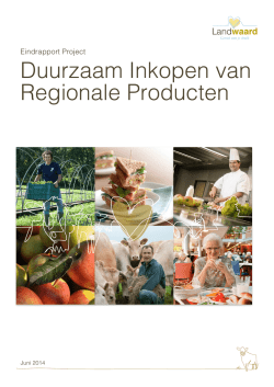 Duurzaam Inkopen van Regionale Producten