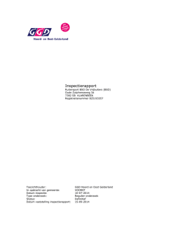 Inspectierapport - Ruitersport BSO