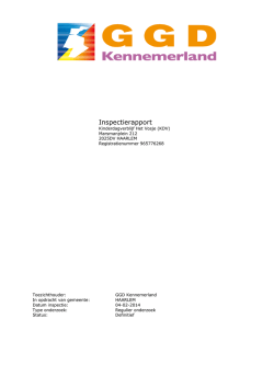 Inspectierapport - Kinderdagverblijf Het Vosje