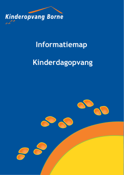 Informatiemap Kinderdagopvang