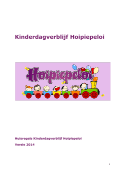 Huisregels - Hoipiepeloi