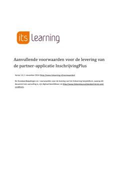 InschrijvingPlus app - Leerplatform itslearning | Home