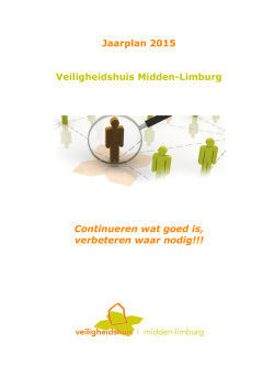 jaarplan 2015 - Veiligheidshuis Midden