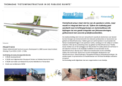Fietsinfrastructuur in de publieke ruimte