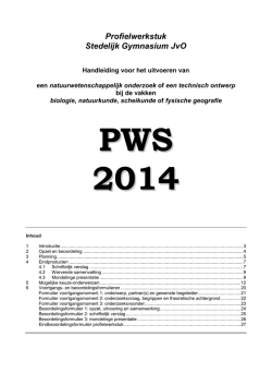 Handleiding voor biologie, natuurkunde, scheikunde of fysische
