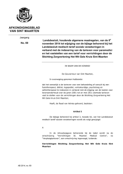 AB 69 LBham tot wijziging van het LBham medisch tarief sociale