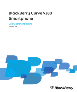 Handleiding Blackberry Curve 9380 Black - Nederlands