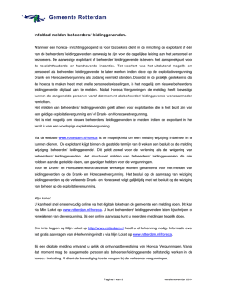 Infoblad melden beheerders/ leidinggevenden.