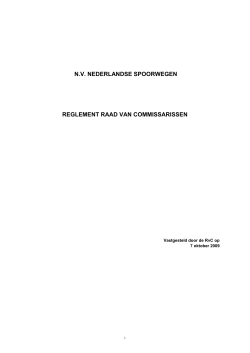 Reglement Raad van Commissarissen (PDF, 257 kB)