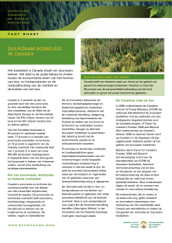 Duurzaam bosheerbeleid in Canada