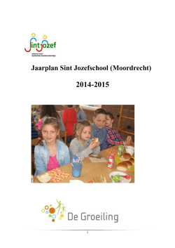 Jaarplan 2014-2015 - Sint Jozefschool