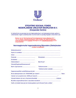 STICHTING SOCIAAL FONDS NEDERLANDSE - U