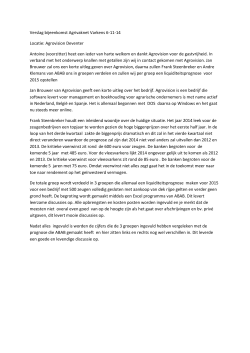6-11-2014 Verslag Knallen met getallen Agrivaknet stg Varkens
