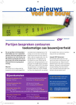 cao-nieuws - CNV Vakmensen