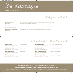Irish coffee - Restaurant de Kastanje in Sneek