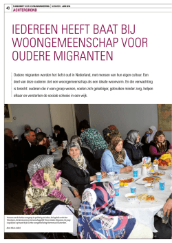 Iedereen baat bij woongemeenschappen voor oudere