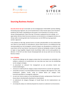 Sourcing Business Analyst Sitech Services