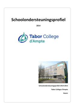 Schoolondersteuningsprofiel