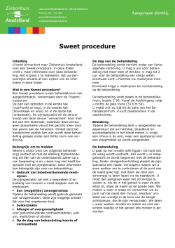 2522 Sweet procedure - Ziekenhuis Amstelland
