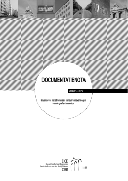 doCumentatienota - Centrale Raad voor het Bedrijfsleven