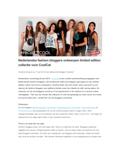 Nederlandse fashion bloggers ontwerpen limited edition