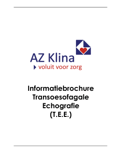Informatiebrochure Transoesofagale Echografie (T.E.E.)
