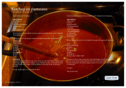 Recept tomatensaus Wil van de Kruk