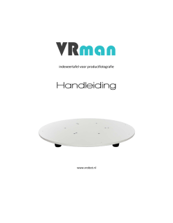 Handleiding - by VRobot.nl