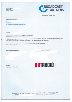 Hotradio BV - Agentschap Telecom