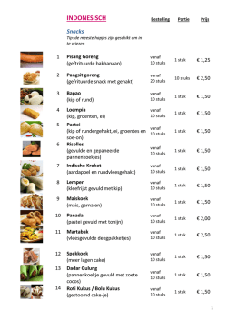 INDONESISCH - Little Pearl Catering