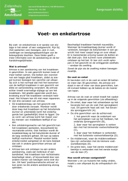 3424 Voet en enkelartrose