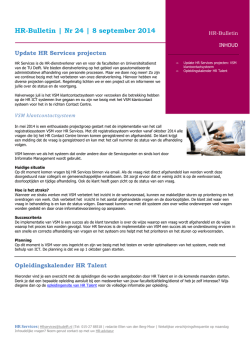HR-Bulletin nr 24 - 8 sep 2014