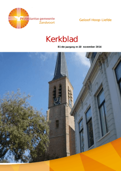 Kerkblad - Protestantse gemeente Zandvoort