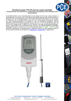 Kernthermometer TFE 510 met een snelle reactietijd