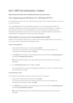 Een USB-herstelstation maken