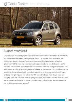 Rijtesten.nl: test Dacia Duster