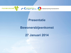 2014-01-27 Presentatie door SVP m.b.t.
