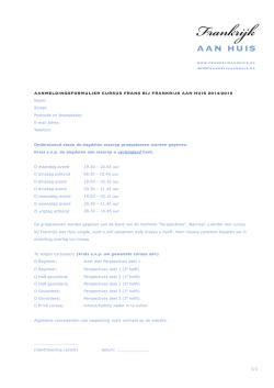 Download hier het aanmeldingsformulier 2014