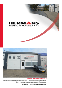 Download brochure - Hermans bedrijfsmakelaars
