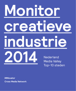 Monitor Creatieve Industrie 2014