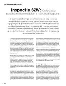 Inspectie SZW:&ldquo;Collectieve beschermingsmiddelen is het