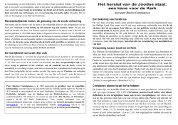 Het herstel van de Joodse staat: een kans voor de Kerk - TJC-II