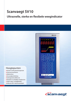 Scanvaegt V10S Ultrasnelle, sterke en flexibele weegindicator